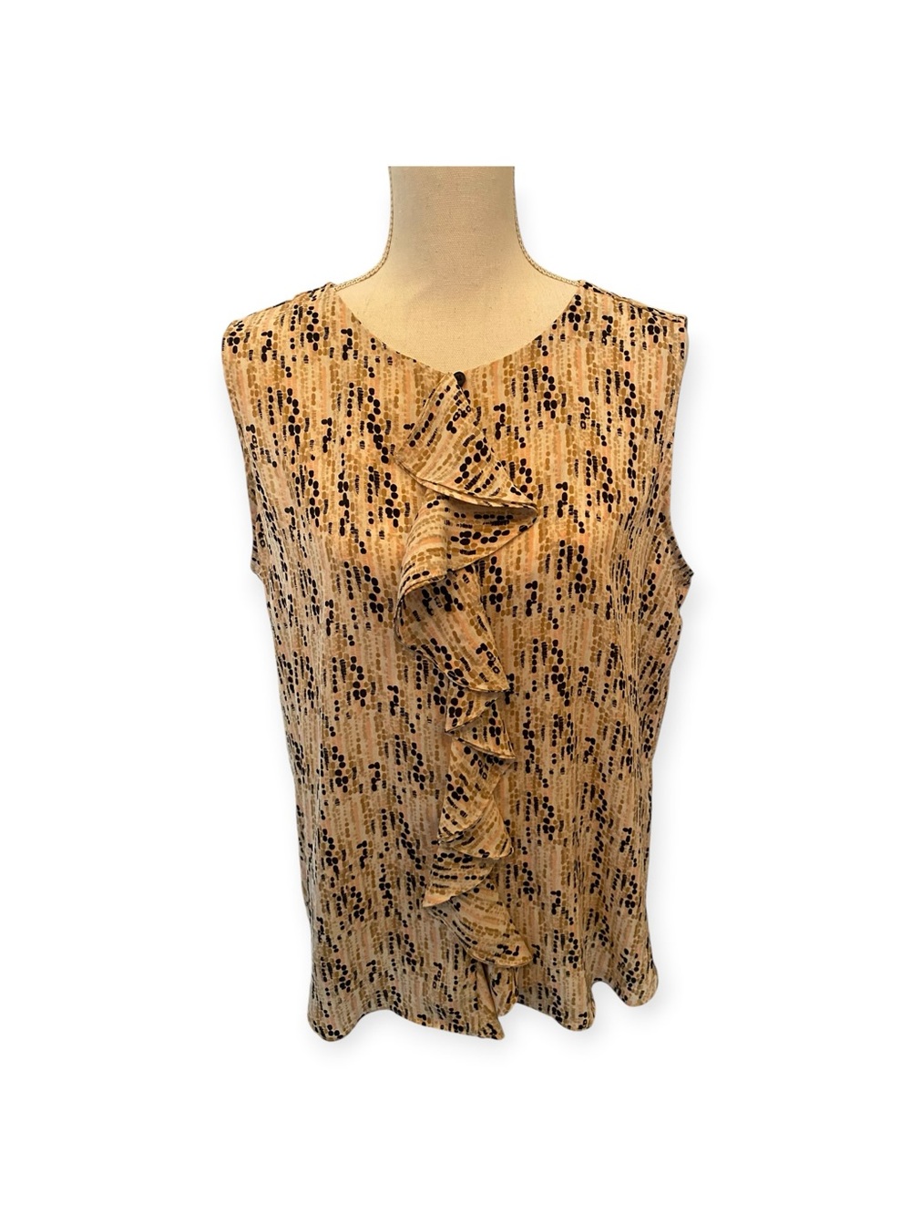 Tommy Hilfiger Ruffled Sleeveless Blouse